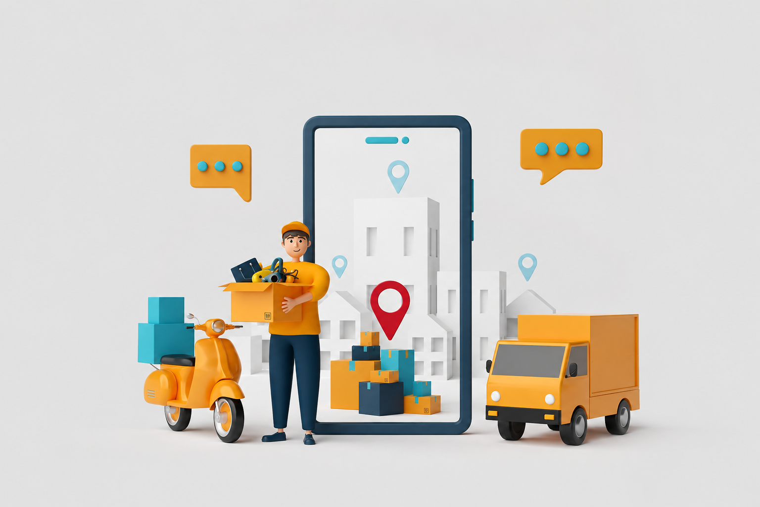 A & F VENTUREZ Delivery Associate on Route in Tamil Nadu